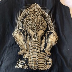 Ganesha yoga tank top